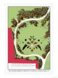 The Flower Garden at Mount St. Vincent, Central Park, New York Posters par J. Weidermann