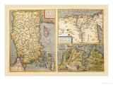 Maps of Turkey, Egypt, and Libya Print by Abraham Ortelius