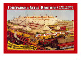 Forepaugh and Sells Brothers Great Show Consolidated Posters
