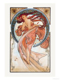 Danse Posters par Alphonse Mucha