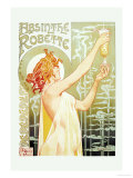 Absinthe Rebette Posters par Privat Livemont