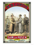 The Commercial Drummer: Samuel of Posen Play Poster by Strobridge 