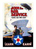 Join the Air Service: Give 'Er the Gun Prints by Keith 