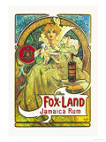 Fox-Land Jamaica Rum Plakater af Alphonse Mucha Fox-Land Jamaica Rum Plakater af Alphonse Mucha