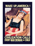 Wake Up, America! Posters van James Montgomery Flagg Wake Up, America! Posters van James Montgomery Flagg
