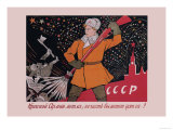 The Red Army's Broom Will Sweep Away Print by Victor Deni