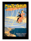 Monte Carlo Concours d'Aviation Print by Jules-Alexandre Grün
