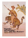 Travel? Adventure? Join the Marines Foto van James Montgomery Flagg Travel? Adventure? Join the Marines Foto van James Montgomery Flagg