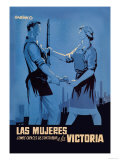 Las Mujeres Somos Capaces de Contribuir a la Victoria Affiches par Babiano 