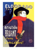 El Dorado: Aristide Bruant dans Son Cabaret Fotografía por Henri de Toulouse-Lautrec