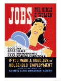 Jobs for Girls and Women Posters av Albert Bender