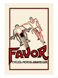 Favor Cycles and Motos de Grand Luxe Posters