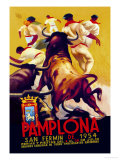 Pamplona, San Fermin Affiches par Charles Dana Gibson