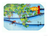 Clover Bush and Frog Posters par Ando Hiroshige
