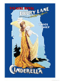 Cinderella at the Theatre Royal Drury Lane Poster by Arthur Benjamin Helsby