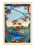 The Maple Trees Affiches van Ando Hiroshige
