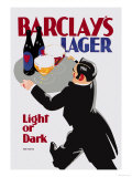 Barclay's Lager: Light or Dark Kunstdrucke von Tom Purvis
