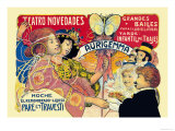 Teatro Novedades Aurigemma Plakater av Llorens Brunet