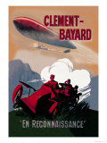 Clement-Bayard, French Dirigible Poster von Ernest Montaut