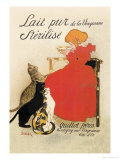 Lait pur stérilisé de La Vingeanne Affiches par Théophile Alexandre Steinlen