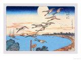 Harvest Moon Lámina por Ando Hiroshige