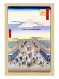 Merchants Láminas por Ando Hiroshige