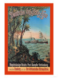 German-East Africa Post Office Steamer Connection Prints