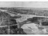 East River and Hell Gate Bridge Posters by Moses King