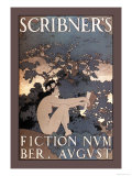 Scribner's Fiction, August 1897 Posters par Maxfield Parrish