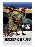 Winter Sport: Cross-Country Skiing Print