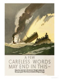 Few Careless Words May End in This Posters par Norman Wilkinson