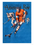 American Boy Hockey Cover Prints