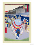 Floating World Showers Pósters por Ando Hiroshige Floating World Showers Pósters por Ando Hiroshige