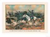 Cavalry Charge of the 5th Regulars, Gaines Mill 1862 Posters par Arthur Wagner