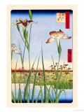 Ando Hiroshige - Iris Garden at Horikiri Plakát Ando Hiroshige - Iris Garden at Horikiri Plakát