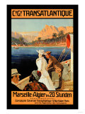 Marseille-Algiers Cruise Line Posters