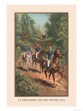 U.S. Army General and Staff Officers, 1812 Poster by Arthur Wagner