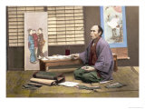 Portrait of a Japanese Artist Kunstdrucke von Baron Von Raimund Stillfried