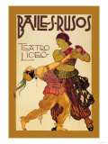 Bailes Rusuos Posters by Leon Bakst