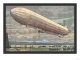 Zeppelin above Lake Constance Posters