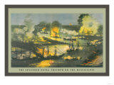 The Splendid Naval Triumph on the Mississippi Prints