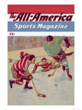 Two Players Converge on Puck Posters by C.r. Schaare