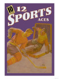 Player Rushing the Goalie Affiches