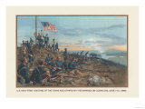 Hoisting of the Stars and Stripes on Cuban Soil, June 11, 1898 Pósters por Werner