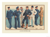 U.S. Navy Uniforms 1899 Plakater af Werner U.S. Navy Uniforms 1899 Plakater af Werner