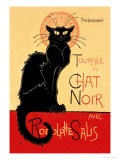 Tournee du Chat Noir Avec Rodolptte Salis Kunstdrucke von Théophile Alexandre Steinlen