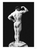 Statuesque Back and Arm Curl Posters