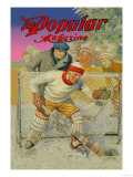 Goalie Making Glove Save Posters