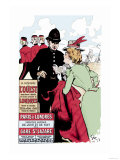 Western Railroad Line: Free Guide to London Print by Rowell 