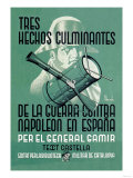 Tres Hechos Culminantes de la Guerra Contra Napoleon En Espana Poster